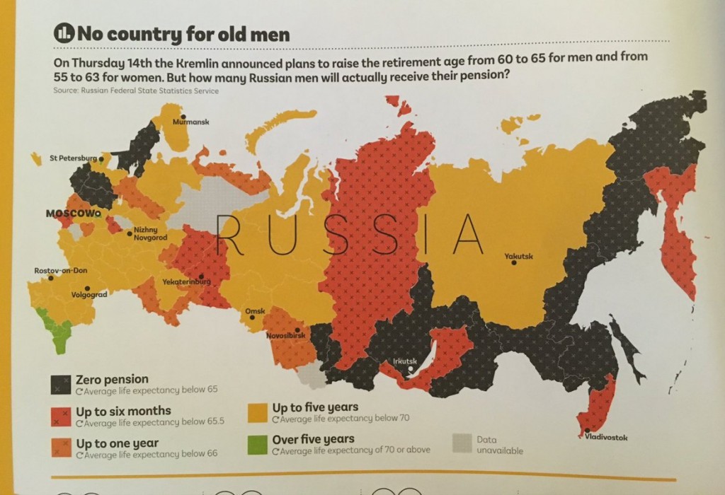 Карта средней продолжительности жизни в россии