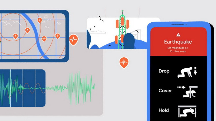Google хочет превратить все Android-смартфоны в глобальную сеть мониторинга землетрясений
