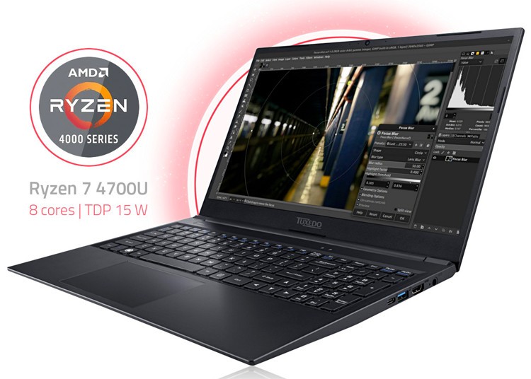 Для ноутбука Tuxedo Aura 15 на базе AMD Ryzen 7 4700U доступны разные Linux-системы