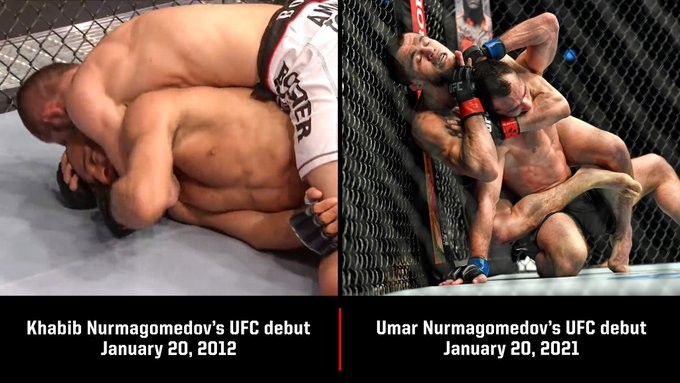 Нурмагомедов-младший начал свой путь в UFC с победы