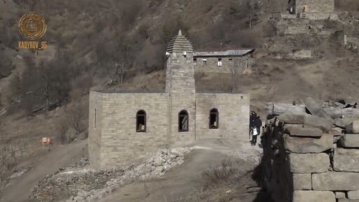 В горах Чеченской Республики восстановили старинную мечеть
