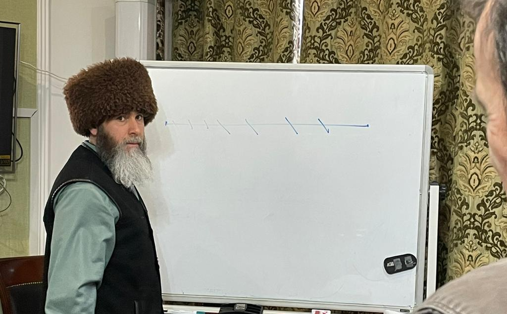 Салах-Хаджи Межиев. Муфтий Чечни. Мухамед сала интервью журналистам.