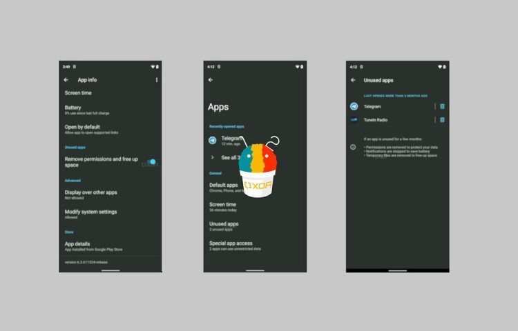 Android 12 будет автоматически переводить неиспользуемые приложения в спящий режим