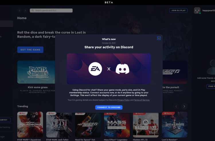 Discord расскажет больше о том, как ваши друзья проводят время в играх от Electronic Arts