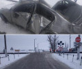 В Чеченской Республике грузовой поезд столкнулся с BMW